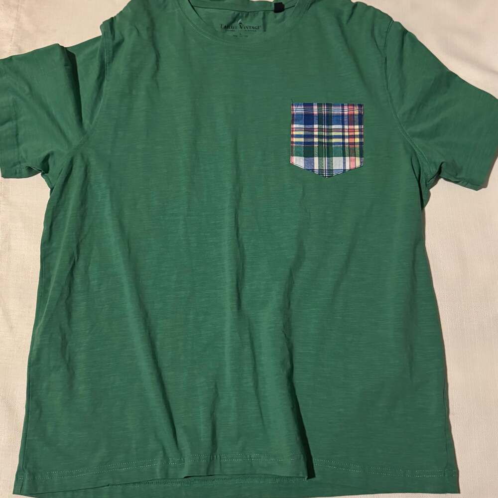 Tailor Vintage Men's Green Short Sleeve PureTec Cool Jersey T Shirt